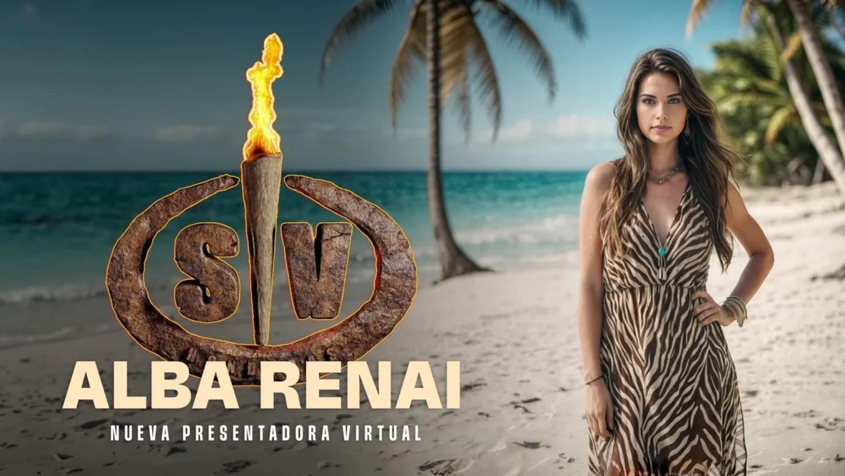 Una imagen promocional de Alba Renai y 'Supervivientes'.