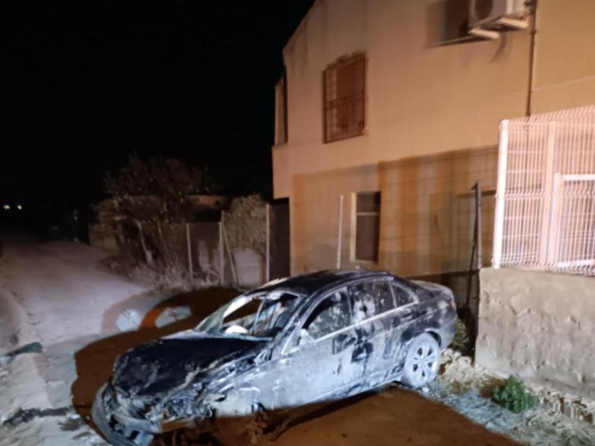 El Mercedes C-250 que conducía Denis acabó siniestro total tras el accidente.