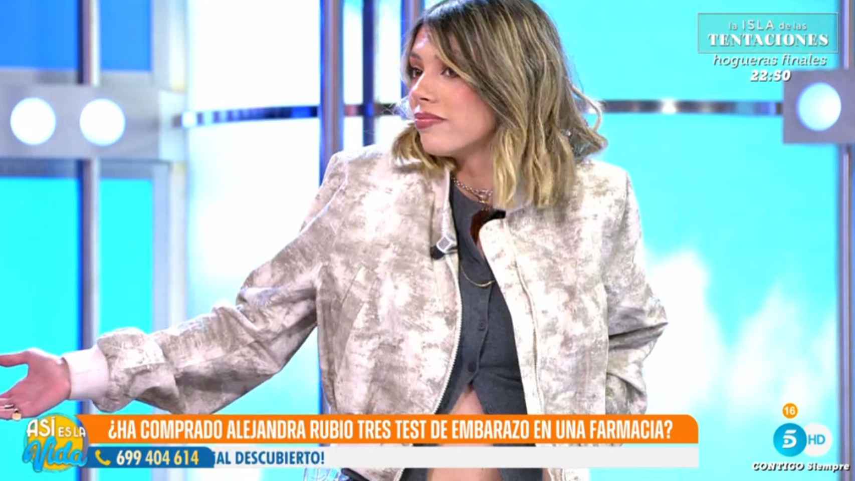 Alejandra Rubio en 'Así es la vida' en marzo de 2024.