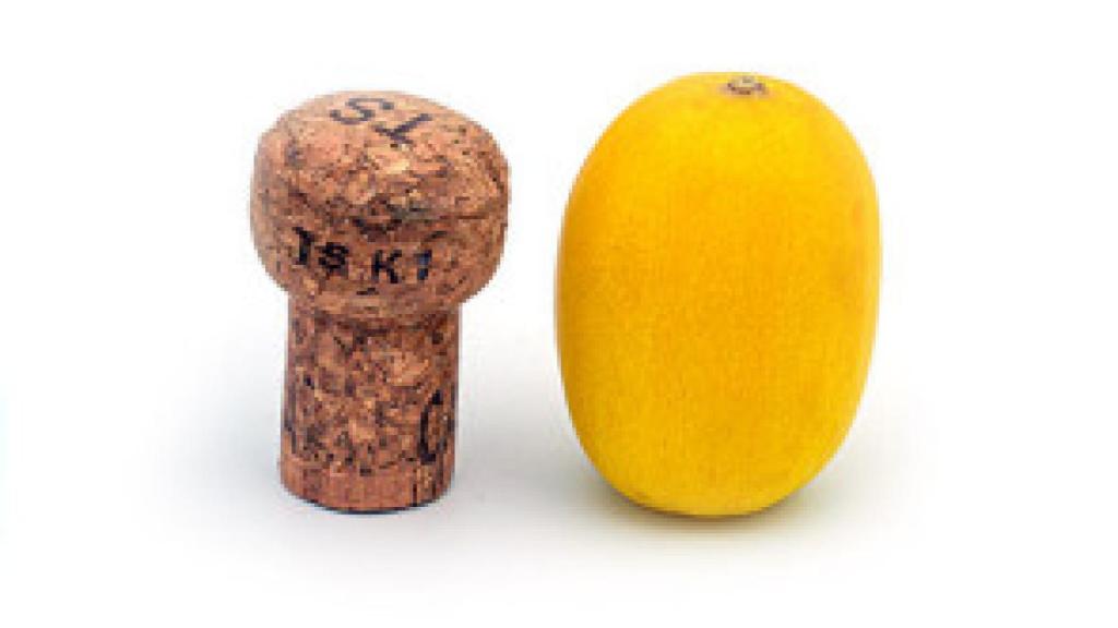 Montaje realizado por Superfruiter sobre el prototipo de su melón 'cherry'.