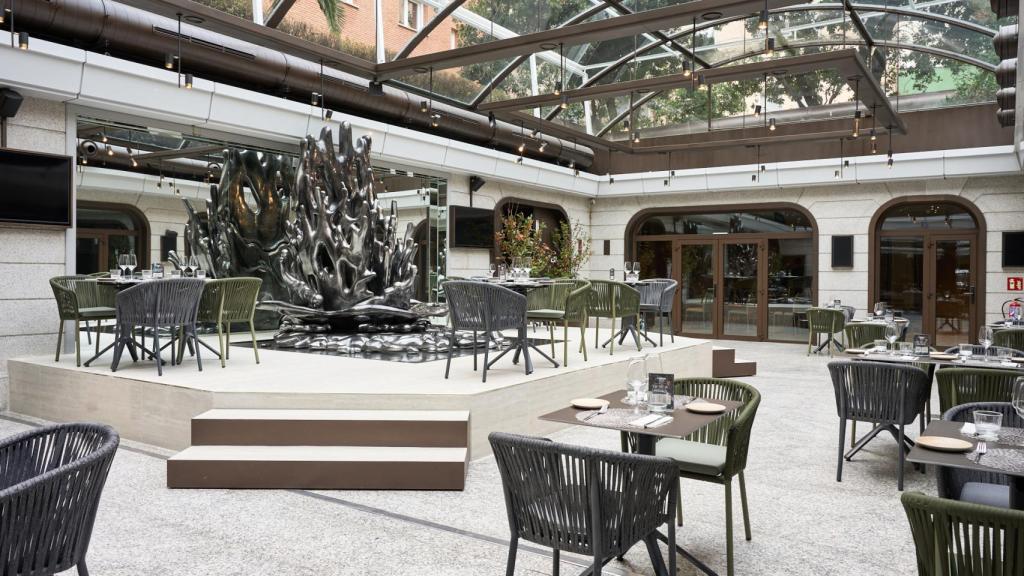 La terraza interior de VP Madroño.