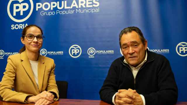 Los concejales del Partido Popular de Soria Belén Izquierdo y Saturnino de Gregorio