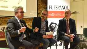 Ángel Hernández, Jesús Ignacio Fernández y Carlos Prieto en el foro 'Zamora: innovación y crecimiento empresarial'
