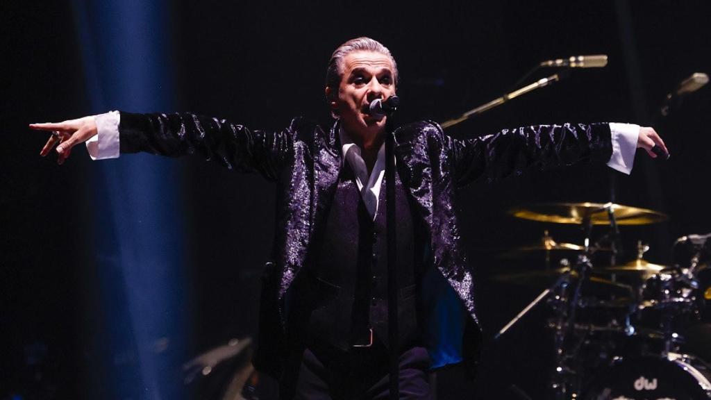 Dave Gahan, anoche en el WiZink Center de Madrid. Foto: EFE