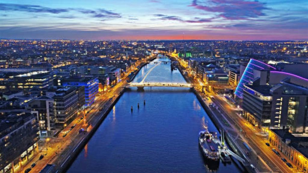 Atardecer en la ciudad de Berlín