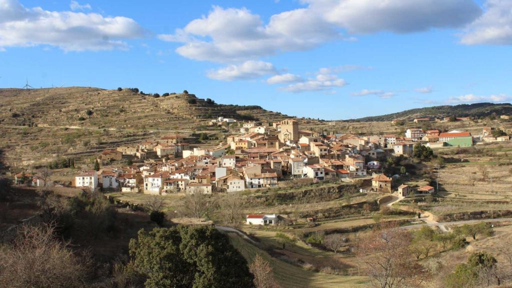 Vista panorámica de Portell, en Castellón