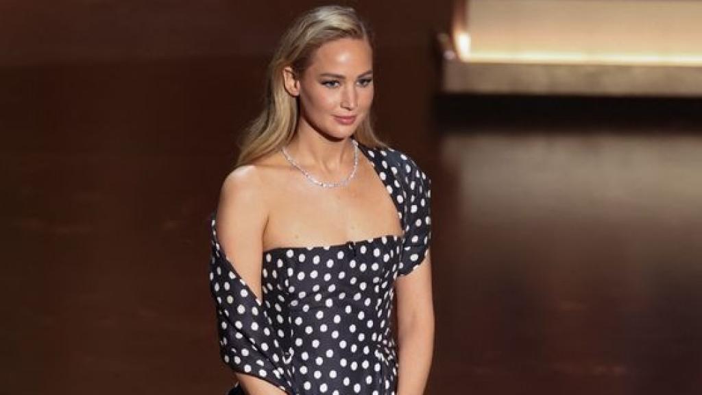 Jennifer Lawrence en los premios Oscar 2024.