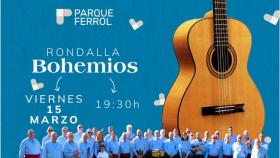 La Rondalla Bohemos visitará este viernes Parque Ferrol con motivo de la Noche de Las Pepitas