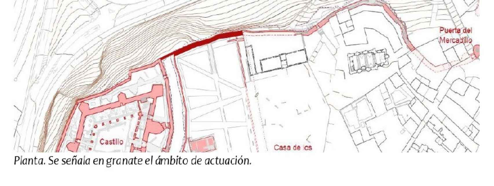 Primer plano de la Muralla de Zamora a rehabilitar