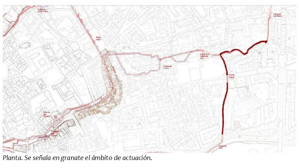 Quinto tramo de Muralla de Zamora a rehabilitar