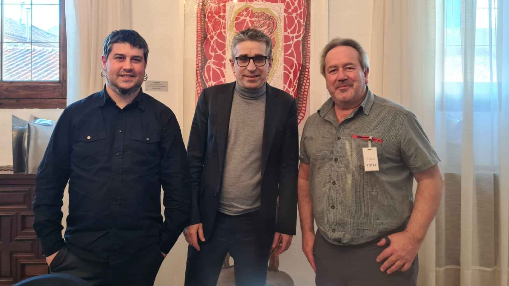 Reunión de Francisco Guarido y Diego Bernardo con con el secretario de Estado de Cultura, Jordi Martín Grau