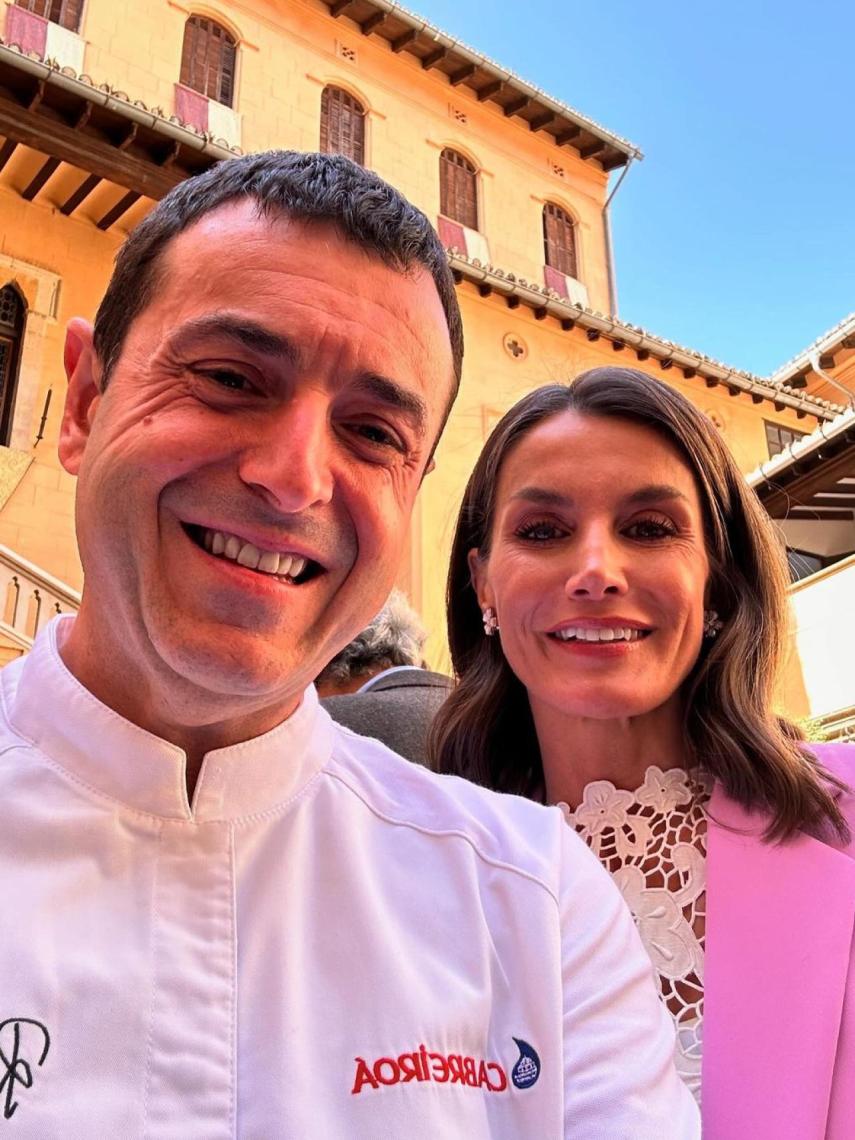 El selfie de Ricard Camarena y la Reina Letizia.