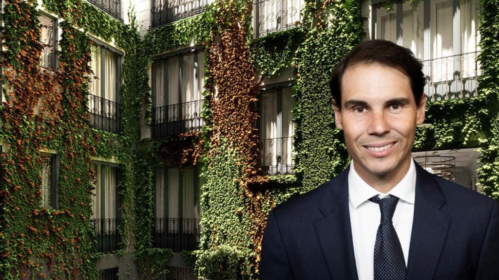 Rafa Nadal en un fotomontaje de EL ESPAÑOL.