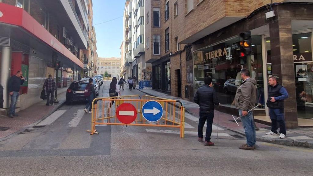 Calle cortada. Foto: Ayuntamiento de Cuenca.