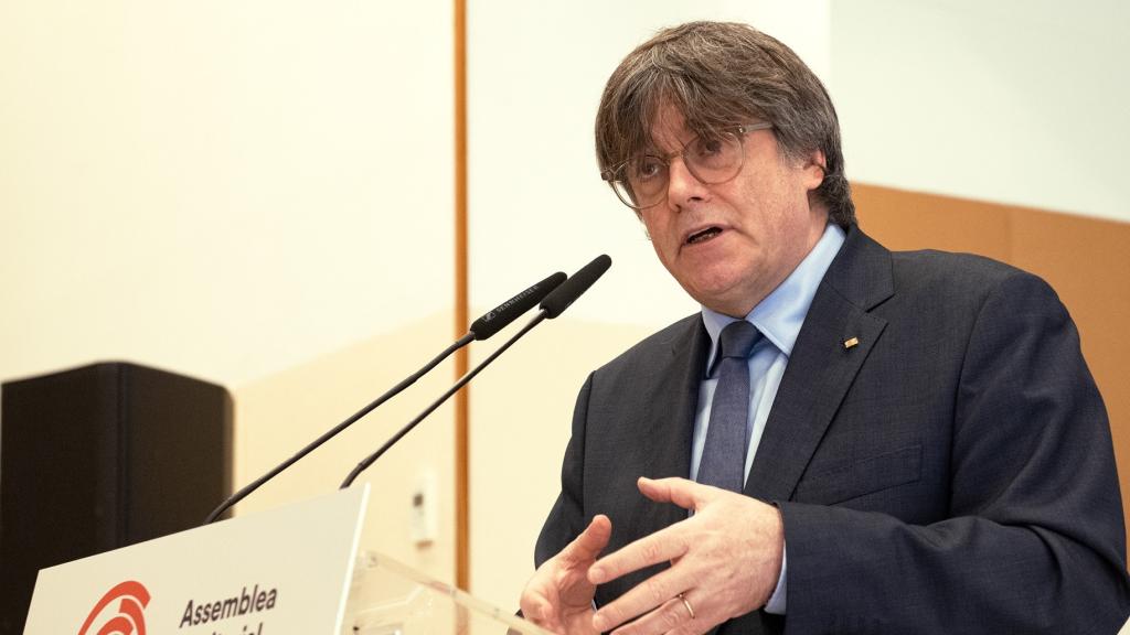 Carles Puigdemont, durante la constitución de la Asamblea Territorial del Consell de la República, el pasado 2 de marzo de 2024.