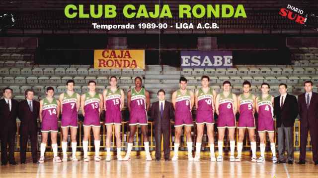 La plantilla del Caja Ronda en la temporada 1989-1990