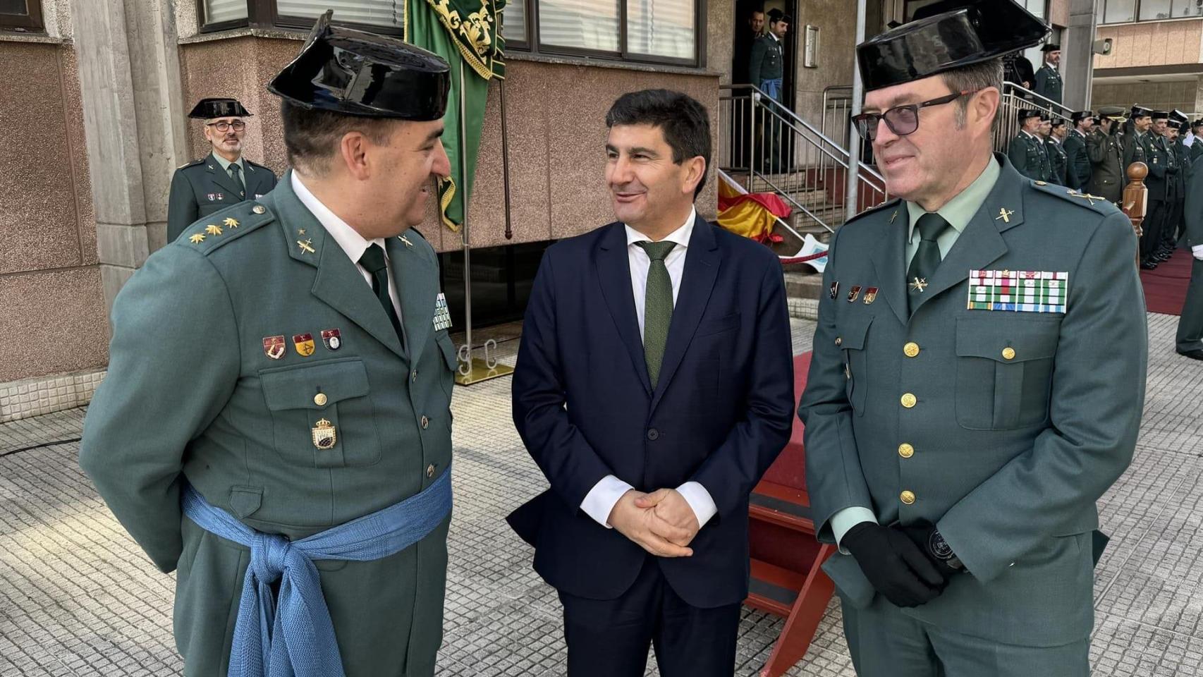 Toma de posesión del nuevo jefe de la Comandancia de A Coruña de la Guardia Civil, el coronel Fernando Pedreira, en un acto presidido por el delegado del Gobierno, Pedro Blanco