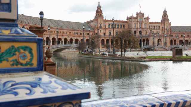 Vista de la Plaza de España de Sevilla.