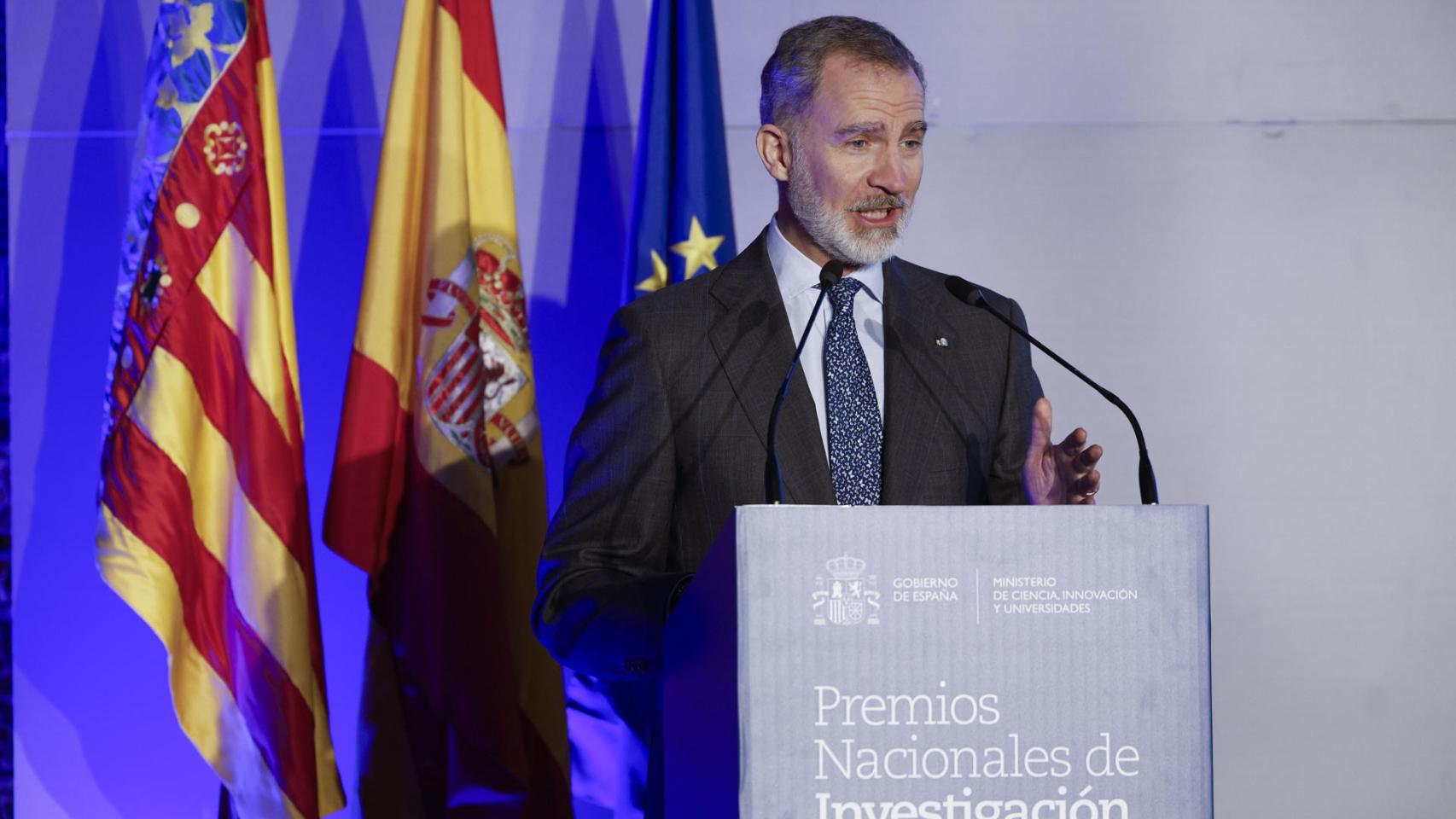 Felipe VI, en su discurso pronunciado en Gandia.