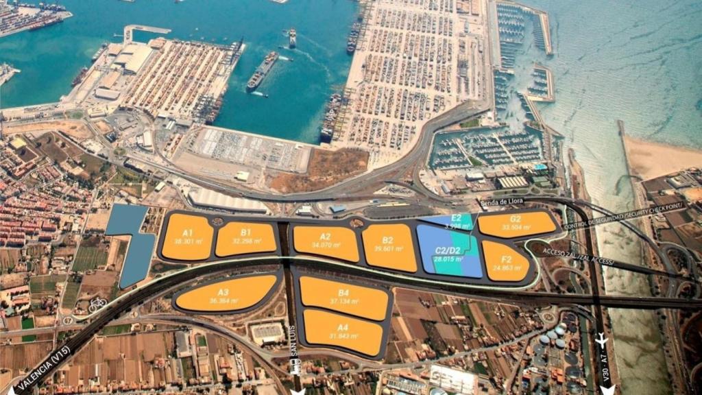 Suelo donde está proyectada la ZAL de Valencia. EE