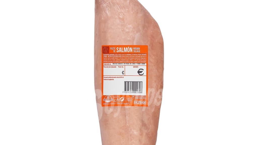 Salmón salvaje rosado.