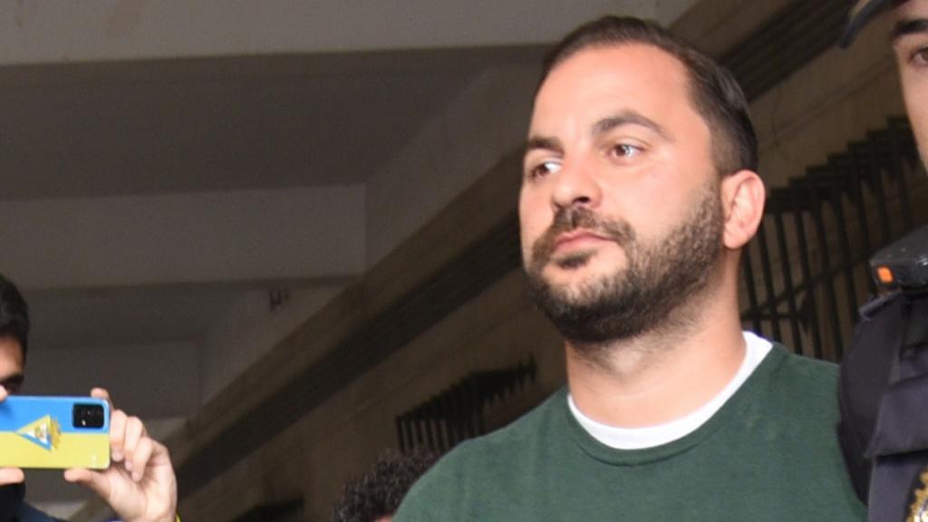 Antonio Tejado saliendo de los juzgados este 15 de marzo.