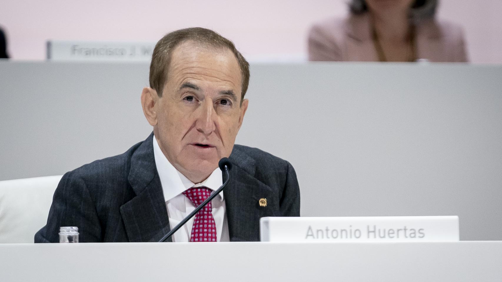 Antonio Huertas, presidente de Mapfre, este viernes durante la junta de accionistas de la aseguradora.