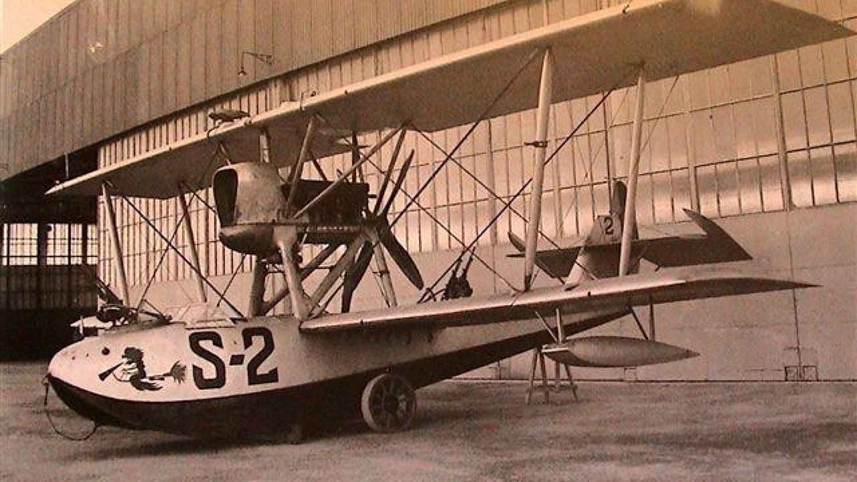 Hidroavión Savoia 16, uno de los modelos que participó en la operación.