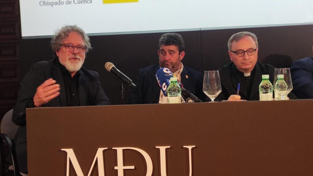 David Pérez en un momento de su comparecencia.