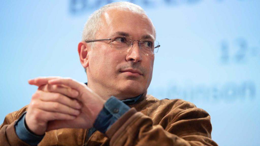 Mijaíl Jodorkovski en una conferencia en Cambridge en 2019