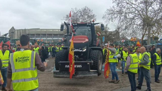 Una tractorada en Valladolid