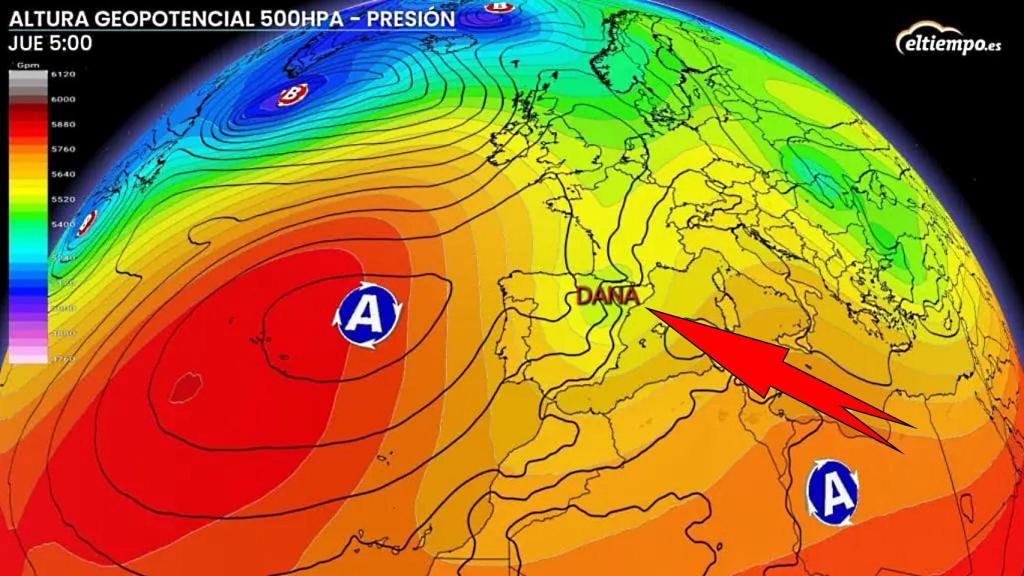 La DANA que se formaría la semana que viene. Eltiempo.es