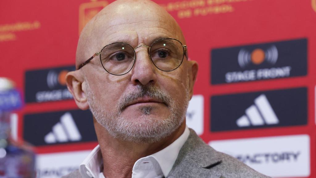 Luis de la Fuente, seleccionador español, en rueda de prensa.