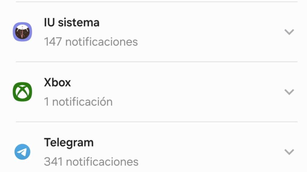 El historial de notificaciones de Android