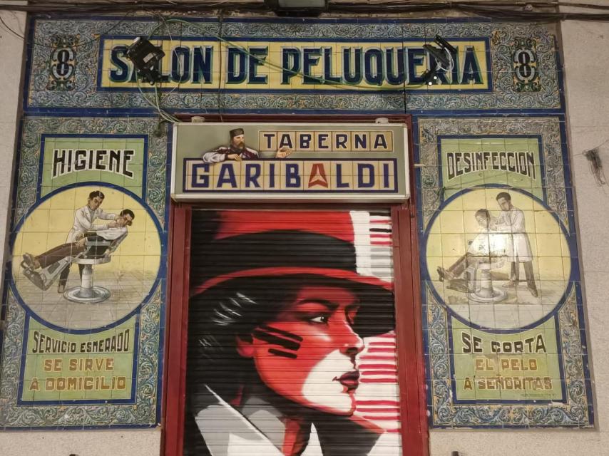 Entrada de la taberna de Pablo Iglesias, este jueves 14 de marzo.