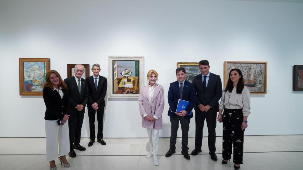 Un momento de la presentación de la exposición.