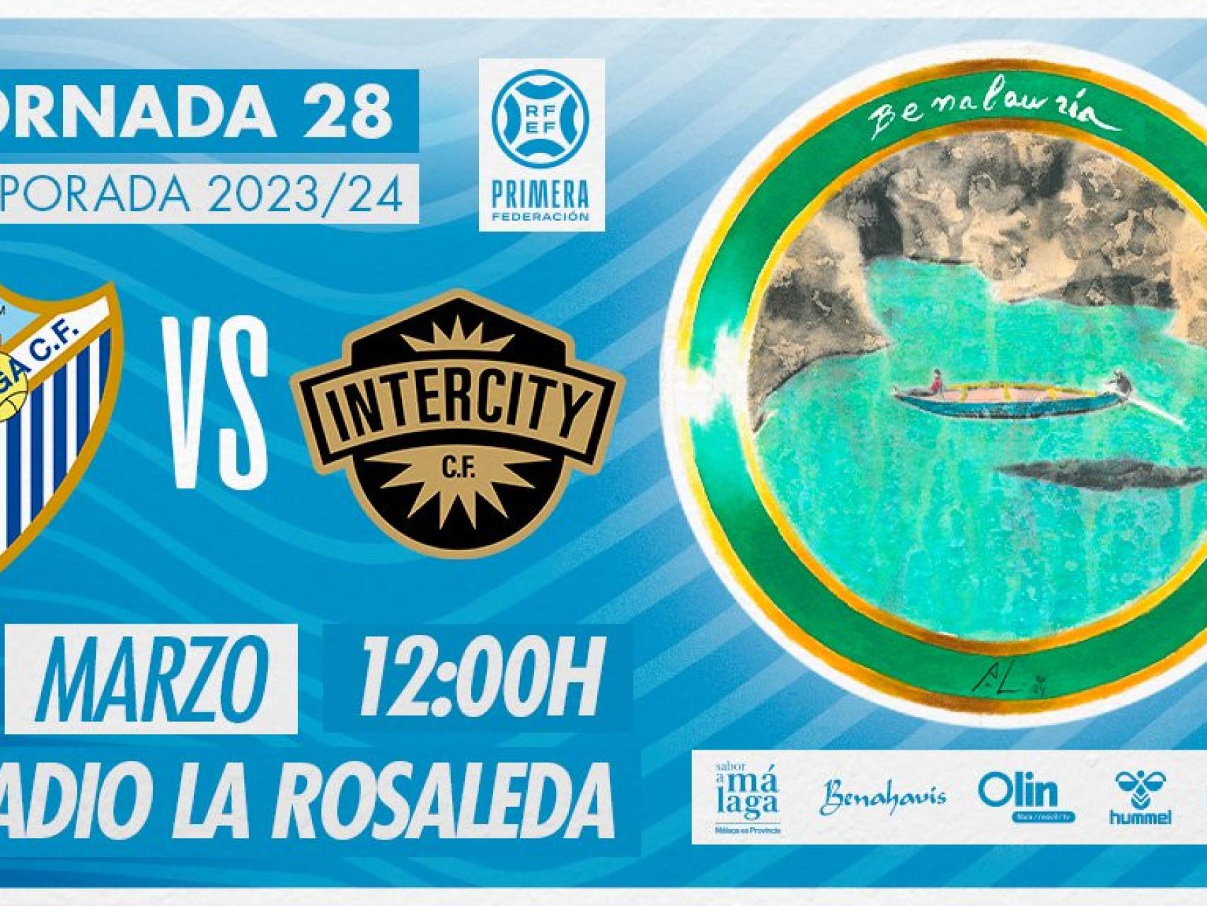 Horario y d nde ver el M laga CF vs. Intercity tv directo