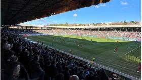 Todo listo en Canido para la previa del encuentro del Racing de Ferrol con el Real Valladolid