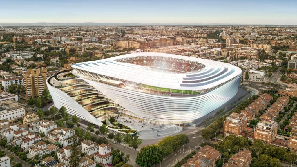 Imagen del anteproyecto del nuevo Benito Villamarín.