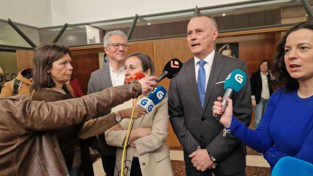 Jorge Cebreiros y Ethel Vázquez este viernes en Vigo.