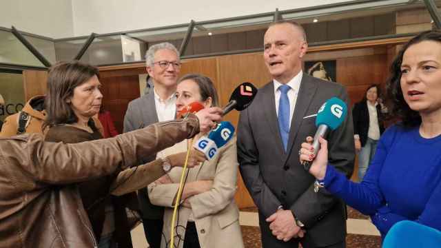 Jorge Cebreiros y Ethel Vázquez este viernes en Vigo.