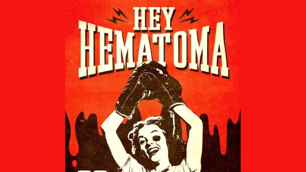 Cartel del concierto de Hey Hematoma en Vigo.