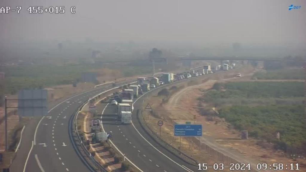 Atsaasco provocado por el accidente. DGT