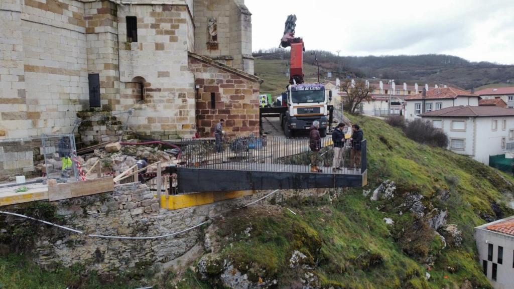 Las obras del nuevo mirador
