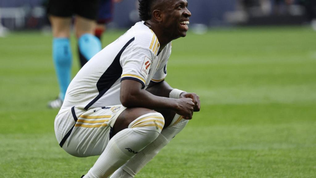 Vinicius, en el partido ante Osasuna.