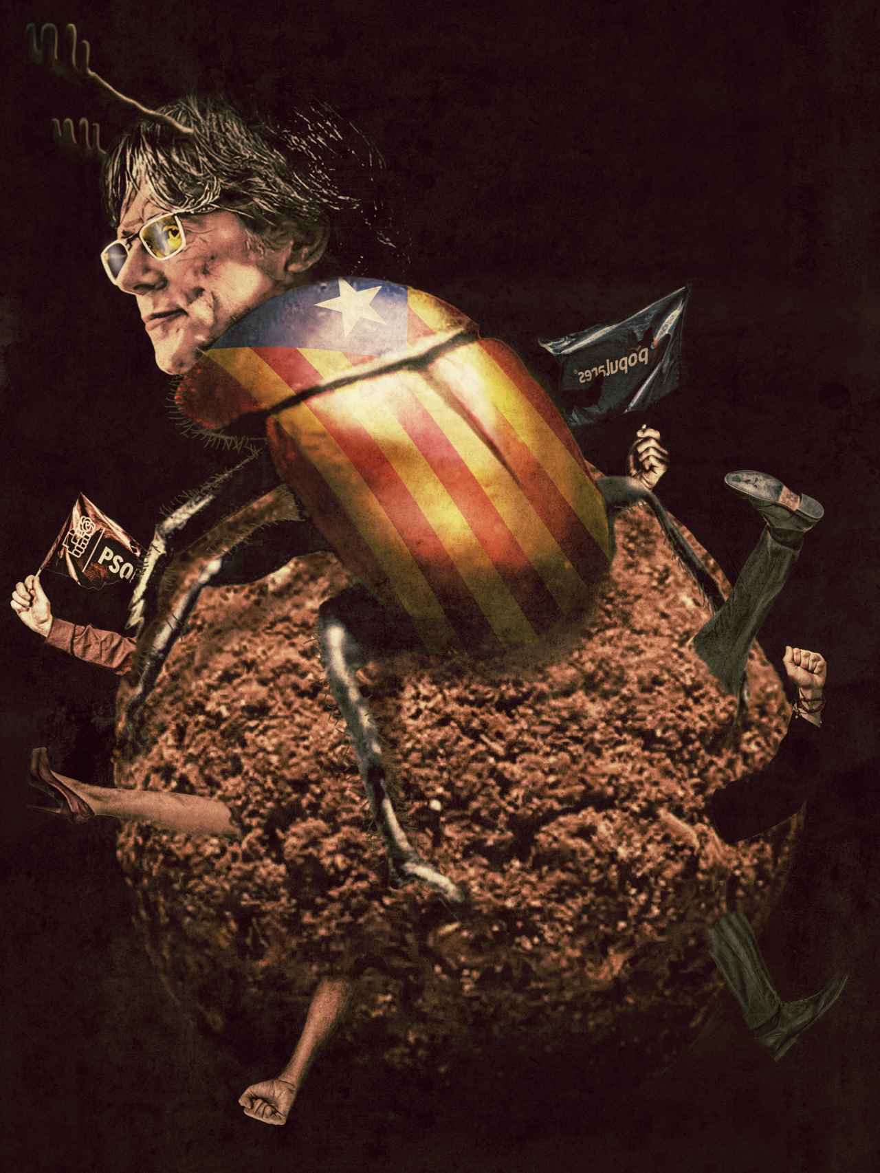 El kafkiano escarabajo Puigdemont.
