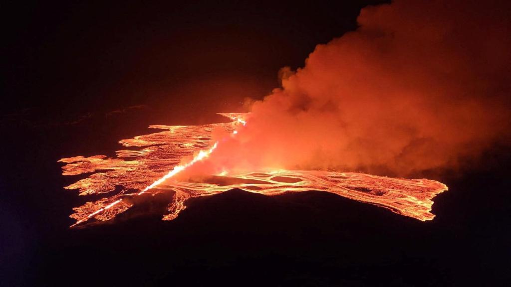 Cuarta erupción volcánica en Islandia desde octubre.
