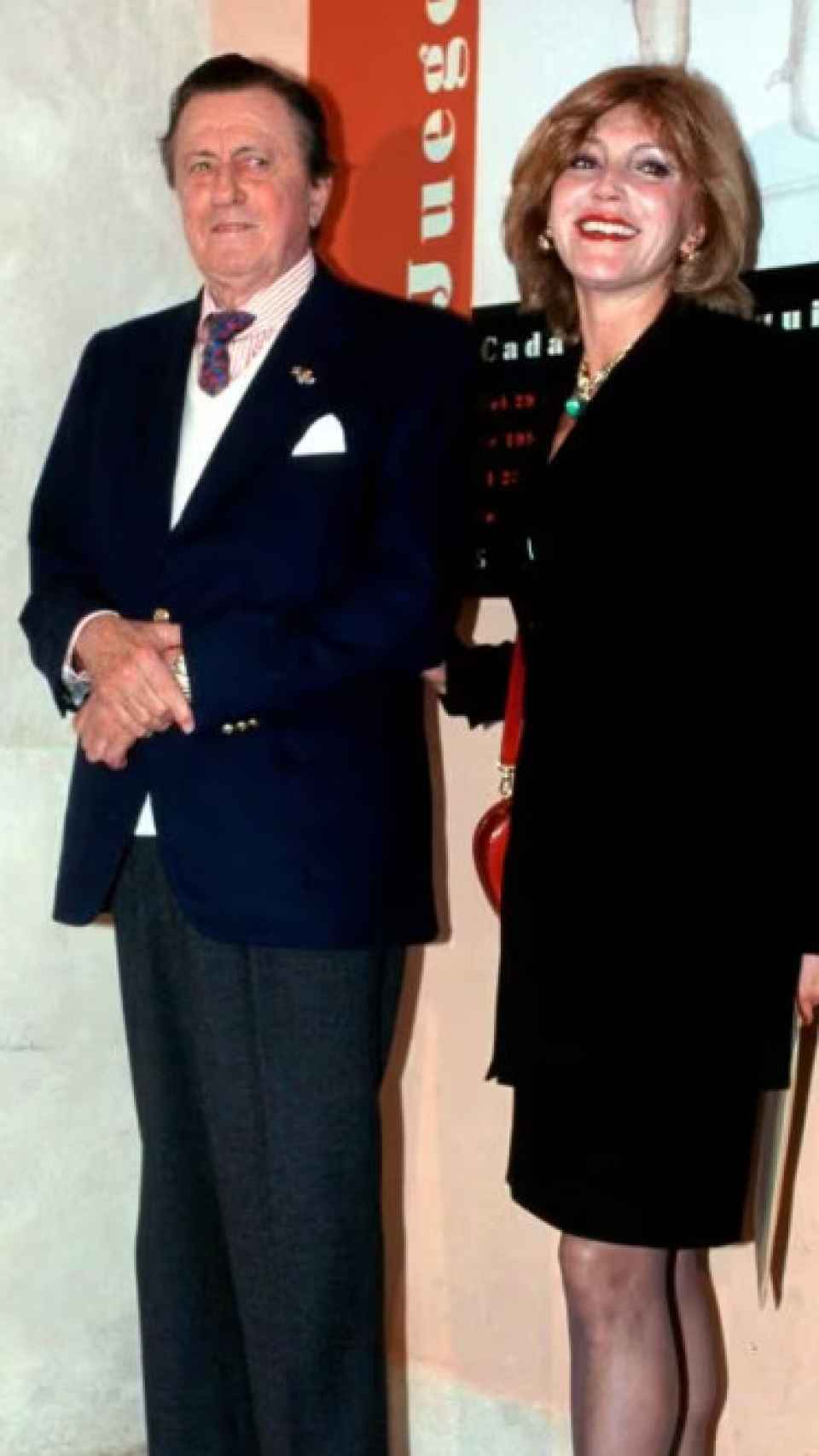 Tita Cervera junto al Barón Thyssen en una fotografía de archivo.