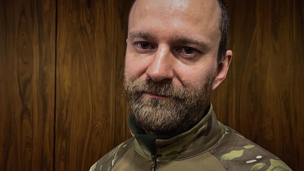 Aleksey Baranovskiy, uno de los oficiales y portavoces de la Legión Libertad para Rusia.