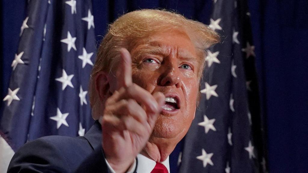 Donald Trump, en un acto de campaña en Richmond (Virginia).